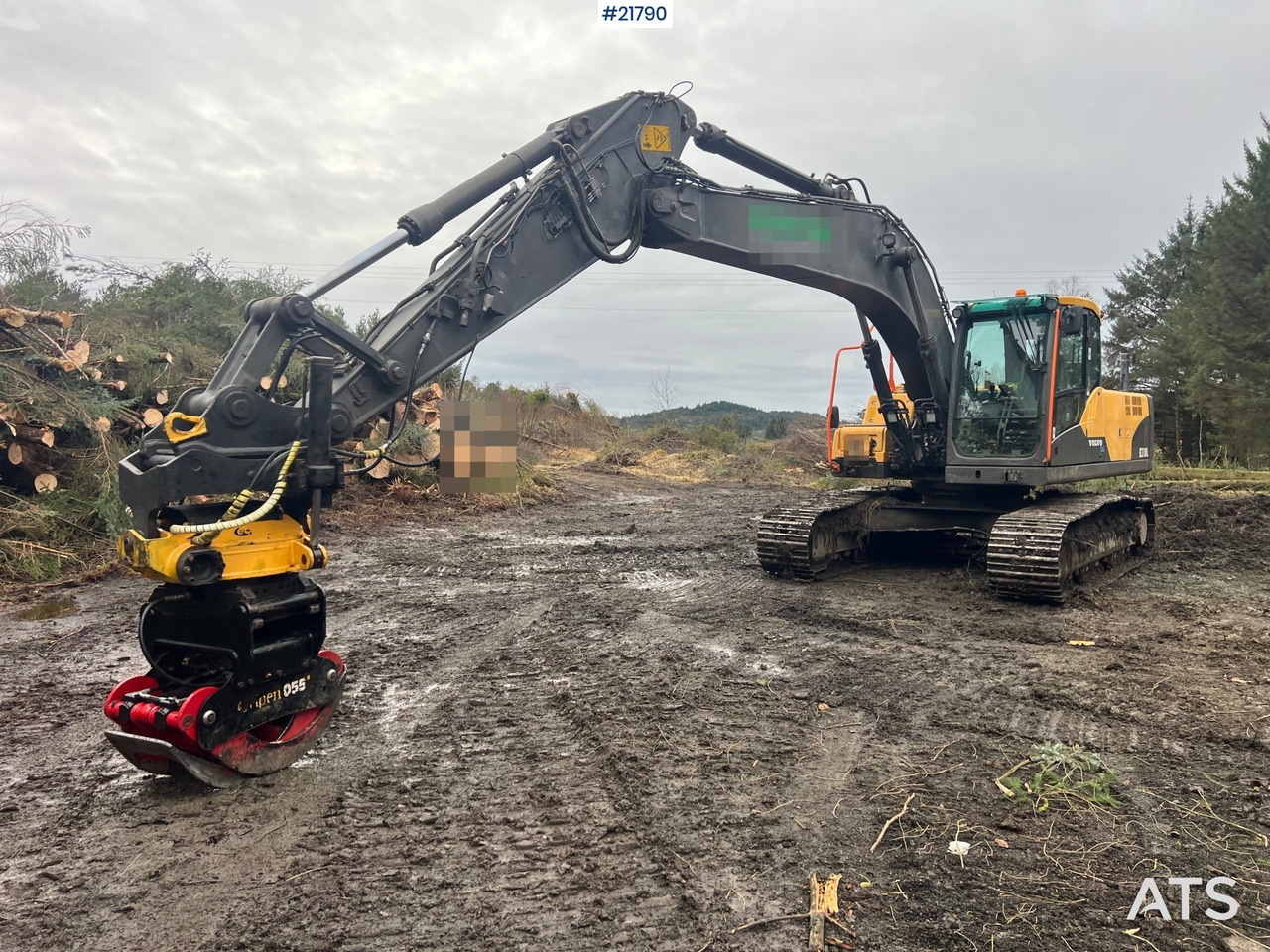 Volvo ec210cl gravemaskin m/ rototilt, pusseskuffe og tannskuffe - Excavadora: foto 2 Volvo ec210cl gravemaskin m/ rototilt, pusseskuffe og tannskuffe - Excavadora: foto 2