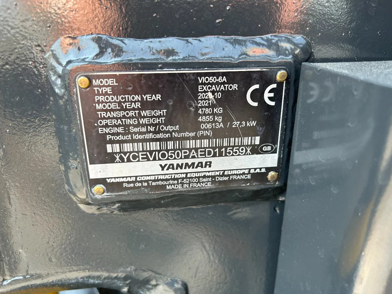 Yanmar VI 050-6 Mini graver - Miniexcavadora: foto 5 Yanmar VI 050-6 Mini graver - Miniexcavadora: foto 5
