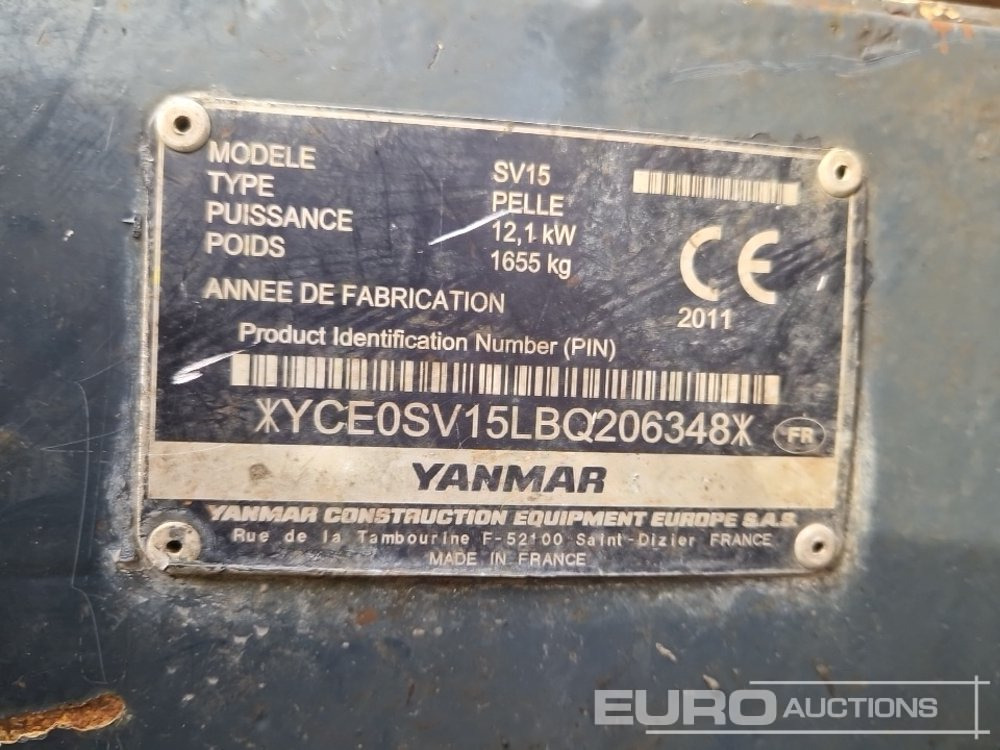 Miniexcavadora 2011 Yanmar SV15: foto 24 Miniexcavadora 2011 Yanmar SV15: foto 24