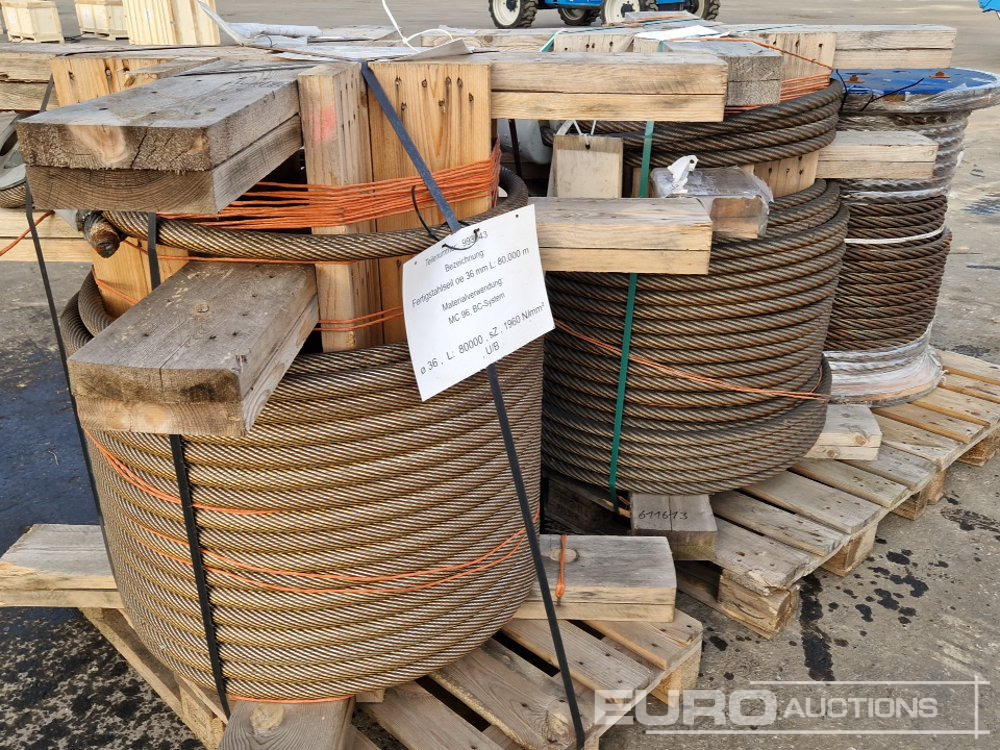 3 Pallets of Steel Ropes - Equipo de manutención: foto 3 3 Pallets of Steel Ropes - Equipo de manutención: foto 3
