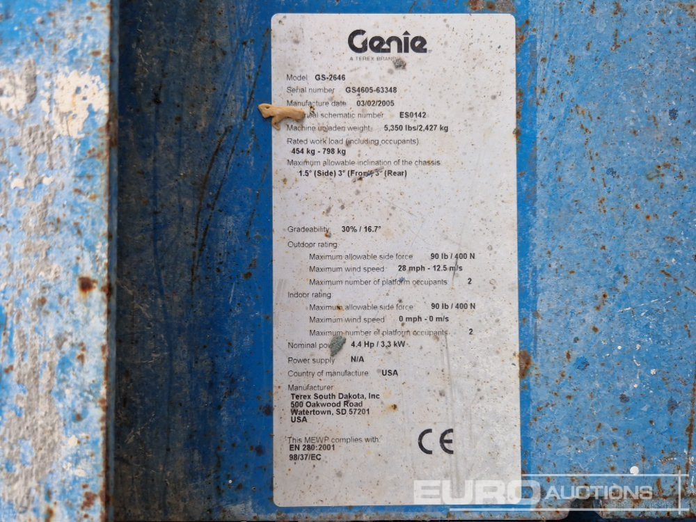 Plataforma elevadora Genie GS-2646: foto 23