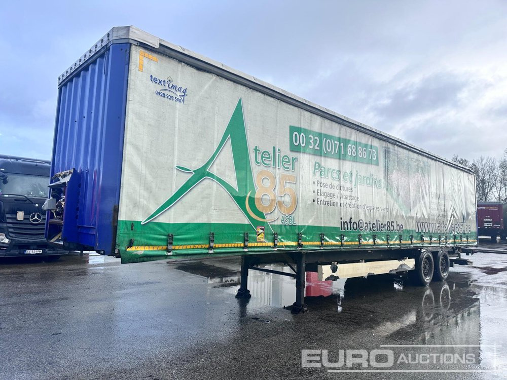 Krone Curtainsider Trailer, 2 Axle, Taillift (Belgium Reg. Docs) - Semirremolque lona: foto 1 Krone Curtainsider Trailer, 2 Axle, Taillift (Belgium Reg. Docs) - Semirremolque lona: foto 1