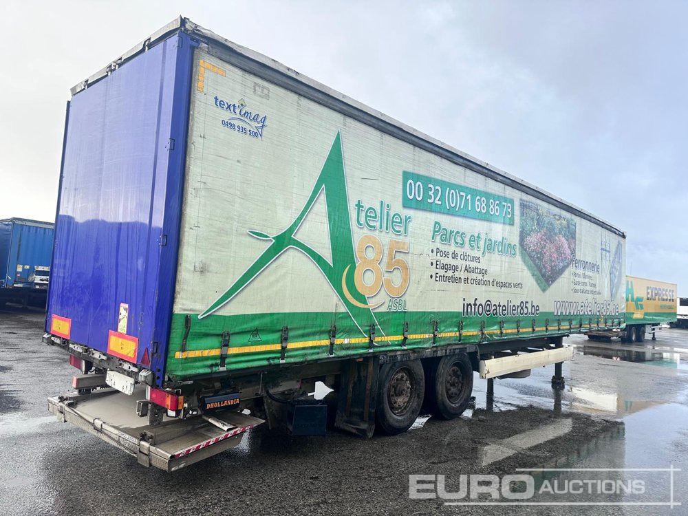 Krone Curtainsider Trailer, 2 Axle, Taillift (Belgium Reg. Docs) - Semirremolque lona: foto 3 Krone Curtainsider Trailer, 2 Axle, Taillift (Belgium Reg. Docs) - Semirremolque lona: foto 3