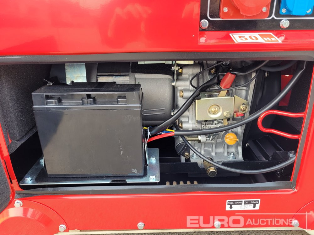 Generador industriale Unused ERDMANN ER10000 12kVA Diesel Generator Set, 10kW, 3 Phase, 220/380V, 50Hz, Sound Suppression: foto 9