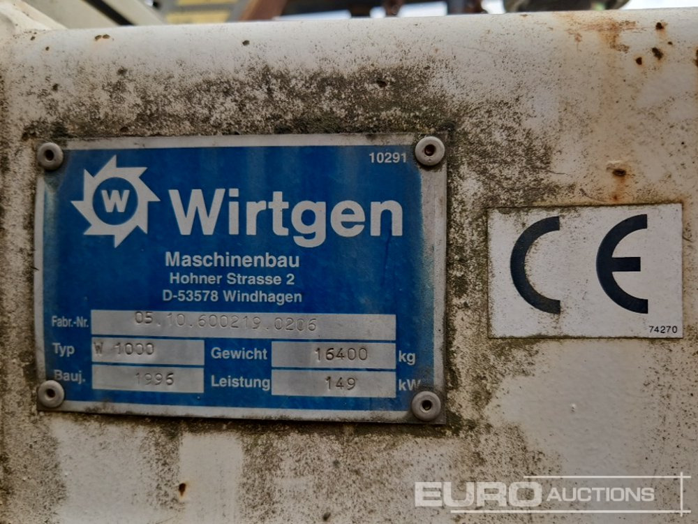 Fresadora en frío Wirtgen W1000: foto 33 Fresadora en frío Wirtgen W1000: foto 33