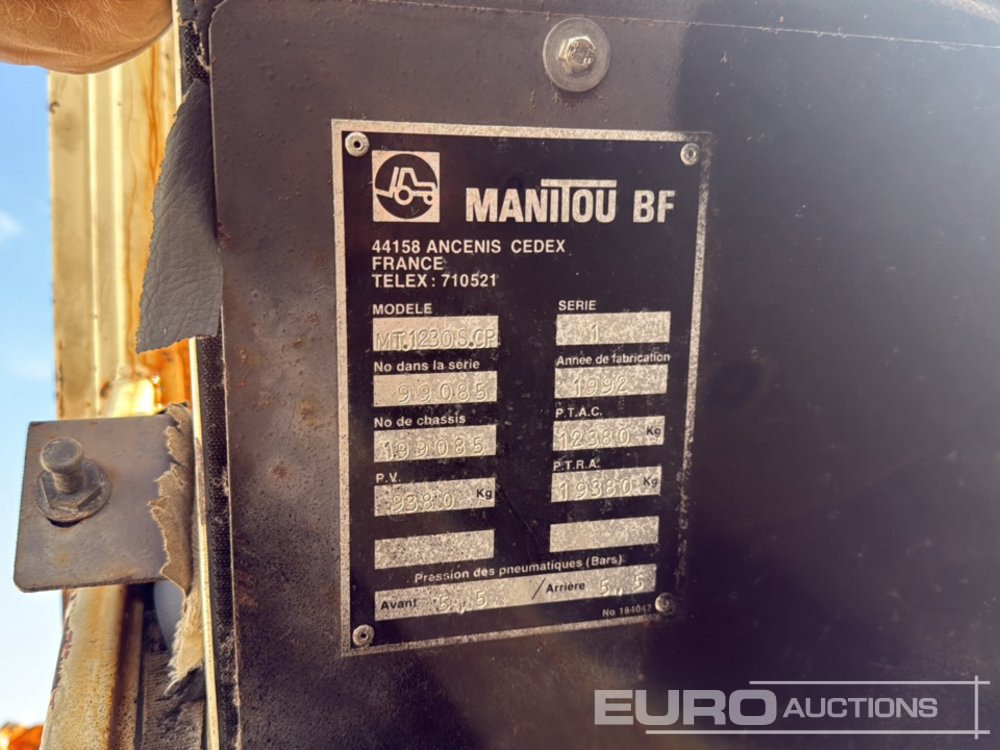 Manipulador telescópico Manitou MT1230SCP: foto 41