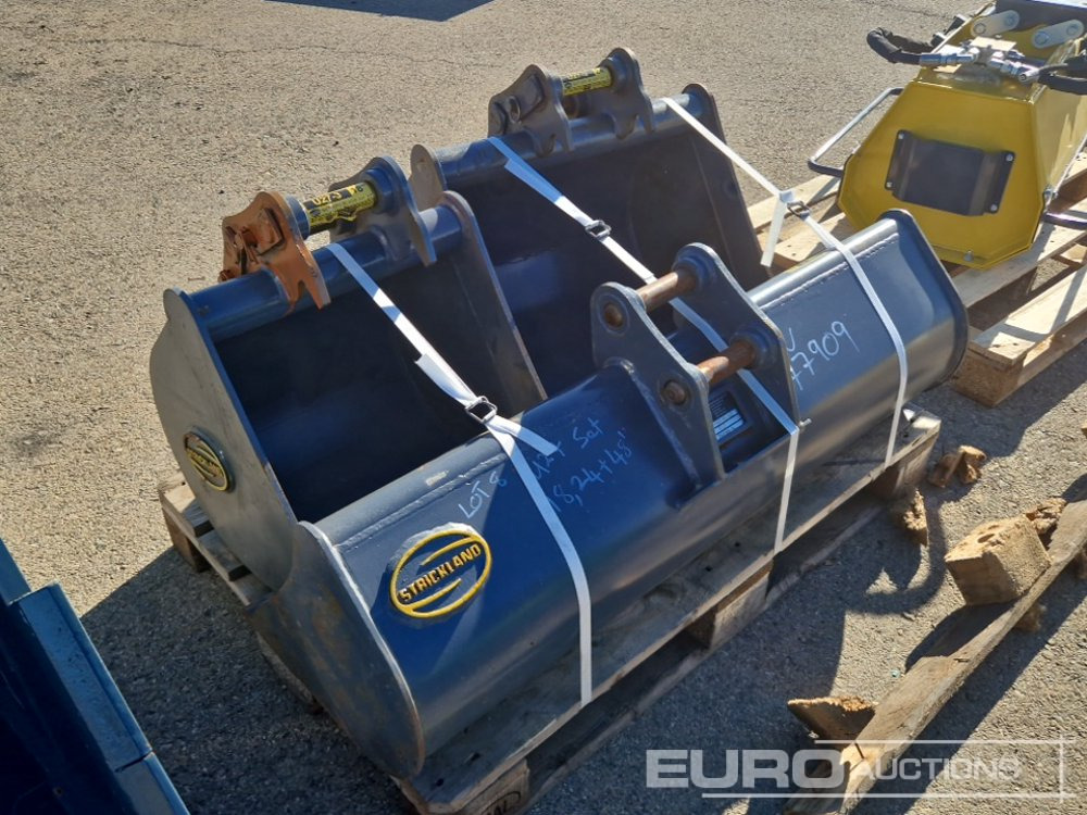 Strickland Set of U27 18" Digging Bucket (S/N 5031006040), U27 24' Digging Bucket (S/N 5025210098BD), U27 348D Cleaning Bucket (S/N 502450674) - Cazo: foto 3 Strickland Set of U27 18" Digging Bucket (S/N 5031006040), U27 24' Digging Bucket (S/N 5025210098BD), U27 348D Cleaning Bucket (S/N 502450674) - Cazo: foto 3