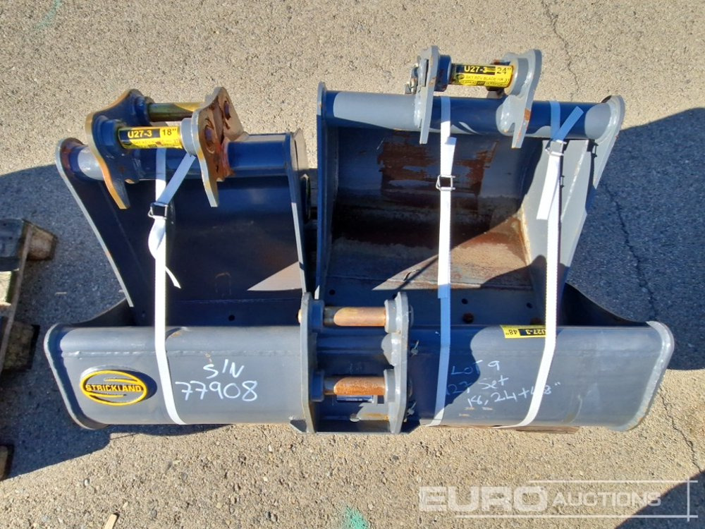 Strickland Set of U27 18" Digging Bucket (S/N 5031006042), U27 24" Digging Bucket (S/N 5030169083BD), U27 348D Cleaning Bucket (S/N 502450688) - Cazo: foto 5 Strickland Set of U27 18" Digging Bucket (S/N 5031006042), U27 24" Digging Bucket (S/N 5030169083BD), U27 348D Cleaning Bucket (S/N 502450688) - Cazo: foto 5