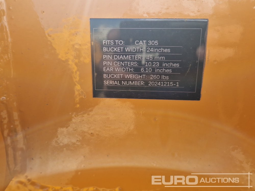 Unused Captok 24" Digging Bucket to suit Mini Excavator / Cazo - Cazo: foto 5 Unused Captok 24" Digging Bucket to suit Mini Excavator / Cazo - Cazo: foto 5