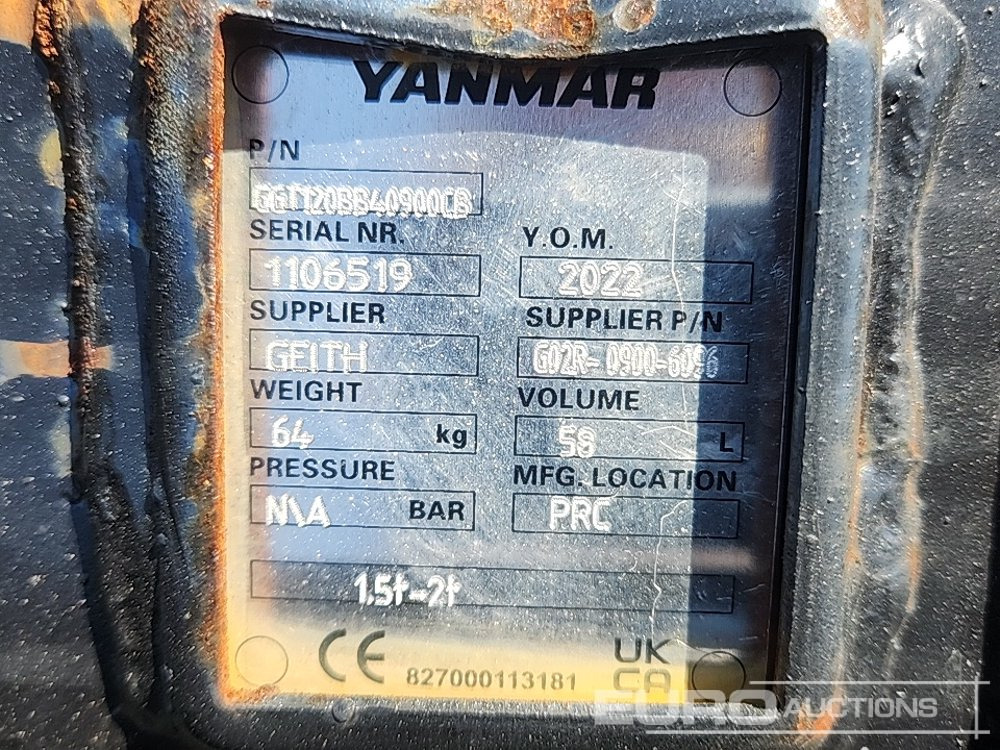 Cazo nuevo Unused Yanmar G02R-0900-6096: foto 6