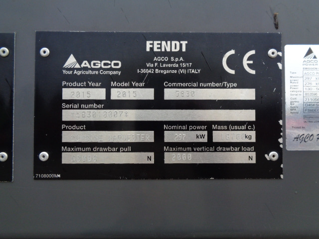 Fendt Mähdrescher 8410 P - Cosechadora de granos: foto 2 Fendt Mähdrescher 8410 P - Cosechadora de granos: foto 2