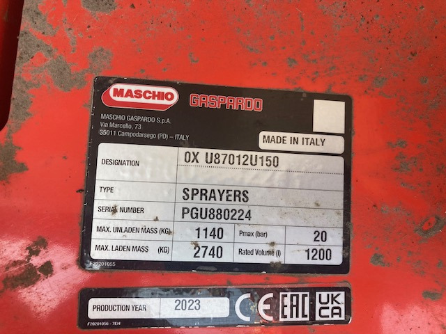 Maschio TEMPO 1201 Bravo - Pulverizador suspendido: foto 2 Maschio TEMPO 1201 Bravo - Pulverizador suspendido: foto 2