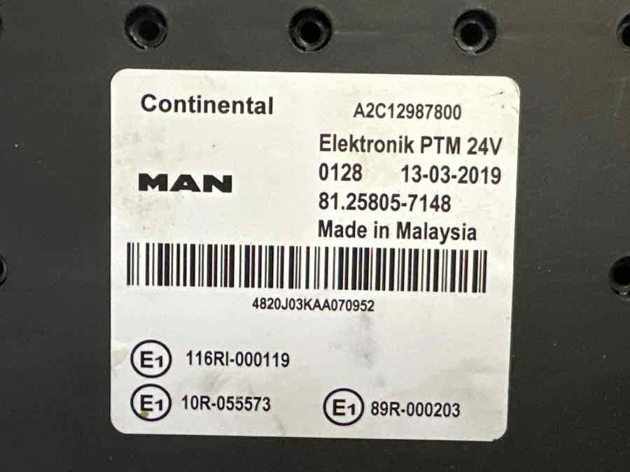 MAN ECU PTM 81.25805-7148 - Sistema eléctrico para Camión: foto 2 MAN ECU PTM 81.25805-7148 - Sistema eléctrico para Camión: foto 2