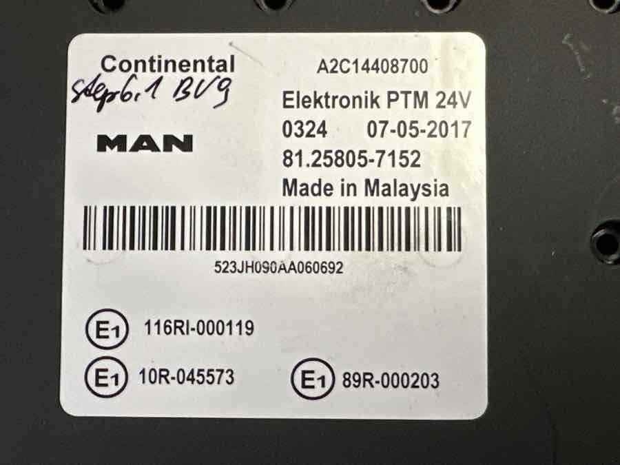 MAN ECU PTM 81.25805-7152 - Sistema eléctrico para Camión: foto 2 MAN ECU PTM 81.25805-7152 - Sistema eléctrico para Camión: foto 2