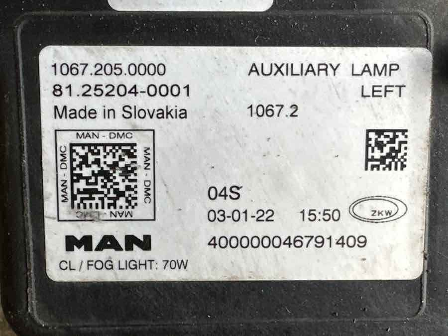 MAN FOG LAMP 81.25204-0001 - Luz/ Iluminación para Camión: foto 3 MAN FOG LAMP 81.25204-0001 - Luz/ Iluminación para Camión: foto 3