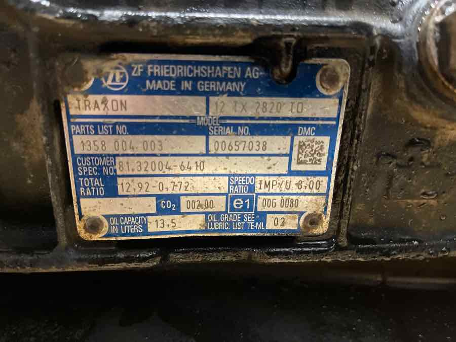 MAN GEARBOX 12TX2820 TO // 81.32004-6410 - Caja de cambios para Camión: foto 3 MAN GEARBOX 12TX2820 TO // 81.32004-6410 - Caja de cambios para Camión: foto 3