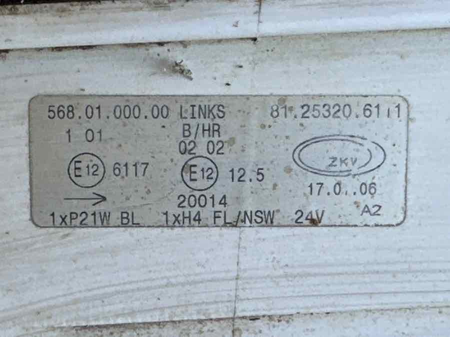 MAN LAMP 81.25320-6111 - Luz/ Iluminación para Camión: foto 3 MAN LAMP 81.25320-6111 - Luz/ Iluminación para Camión: foto 3