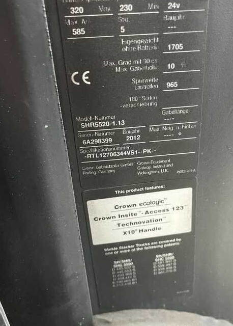 Crown SHR5520-1.13 - Apilador: foto 4 Crown SHR5520-1.13 - Apilador: foto 4