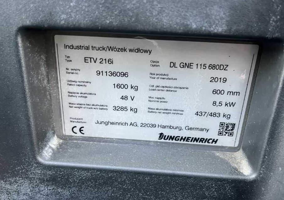 Jungheinrich ETV216i - Retráctil: foto 4 Jungheinrich ETV216i - Retráctil: foto 4