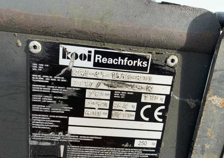 Kooi RG4-45-1550 - Brazo para Equipo de manutención: foto 5 Kooi RG4-45-1550 - Brazo para Equipo de manutención: foto 5