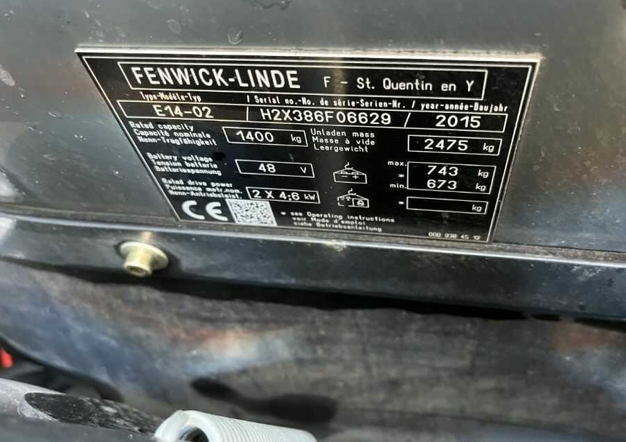 Linde E14-02 - Carretilla elevadora eléctrica: foto 4 Linde E14-02 - Carretilla elevadora eléctrica: foto 4