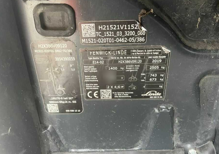 Linde E14-02 - Carretilla elevadora eléctrica: foto 4 Linde E14-02 - Carretilla elevadora eléctrica: foto 4