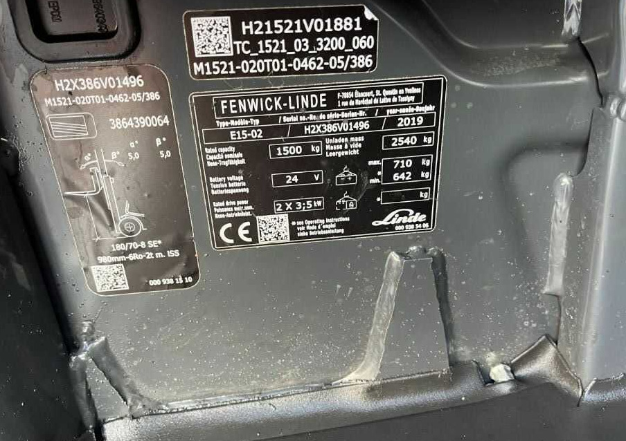 Linde E15-02 - Carretilla elevadora eléctrica: foto 4 Linde E15-02 - Carretilla elevadora eléctrica: foto 4