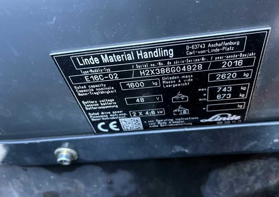 Linde E16C-02 - Carretilla elevadora eléctrica: foto 4 Linde E16C-02 - Carretilla elevadora eléctrica: foto 4