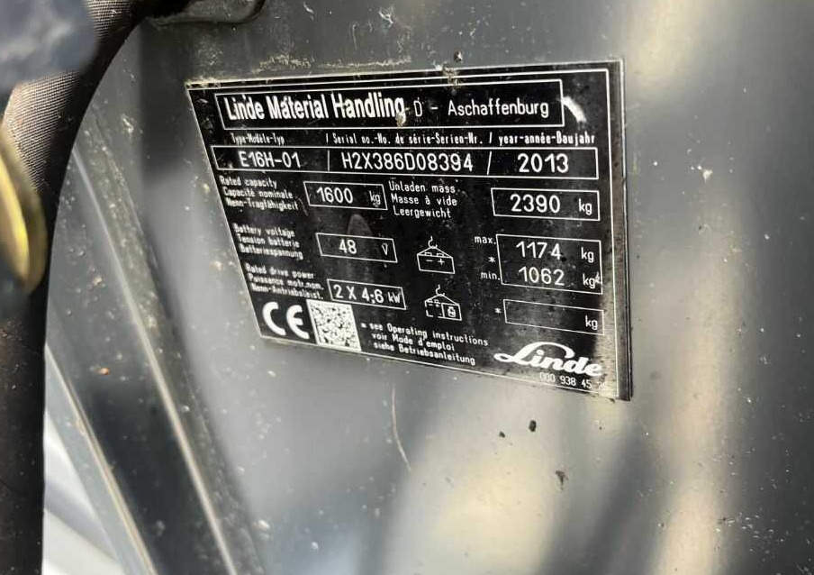 Linde E16H-02 - Carretilla elevadora eléctrica: foto 4 Linde E16H-02 - Carretilla elevadora eléctrica: foto 4
