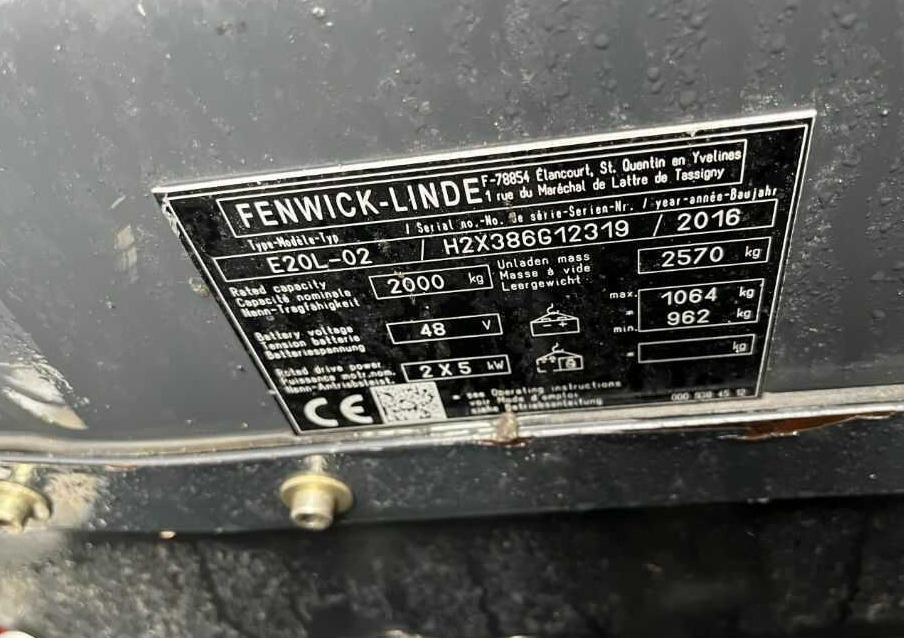 Linde E20L-02 - Carretilla elevadora eléctrica: foto 4 Linde E20L-02 - Carretilla elevadora eléctrica: foto 4