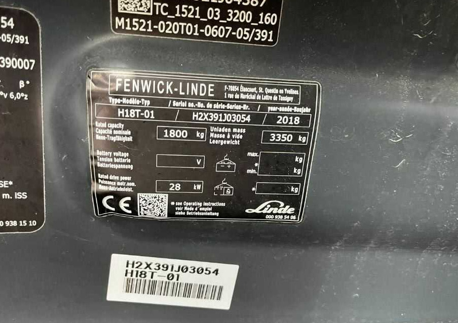 Linde H18T-01 - Carretilla elevadora de gas: foto 4 Linde H18T-01 - Carretilla elevadora de gas: foto 4
