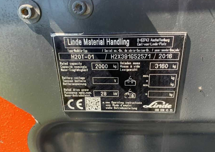 Linde H20T-01 - Carretilla elevadora de gas: foto 3 Linde H20T-01 - Carretilla elevadora de gas: foto 3