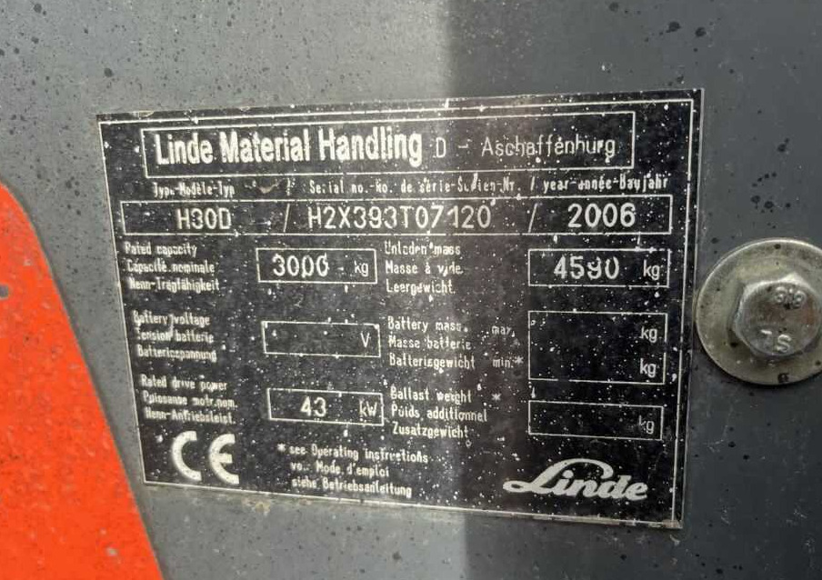 Linde H30D - Carretilla elevadora diésel: foto 4 Linde H30D - Carretilla elevadora diésel: foto 4