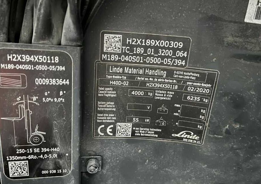 Linde H40D-02 - Carretilla elevadora diésel: foto 4 Linde H40D-02 - Carretilla elevadora diésel: foto 4