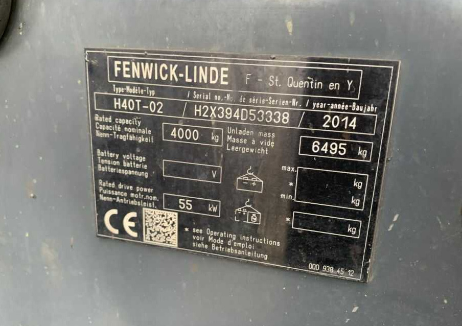 Linde H40T-02 - Carretilla elevadora de gas: foto 4 Linde H40T-02 - Carretilla elevadora de gas: foto 4