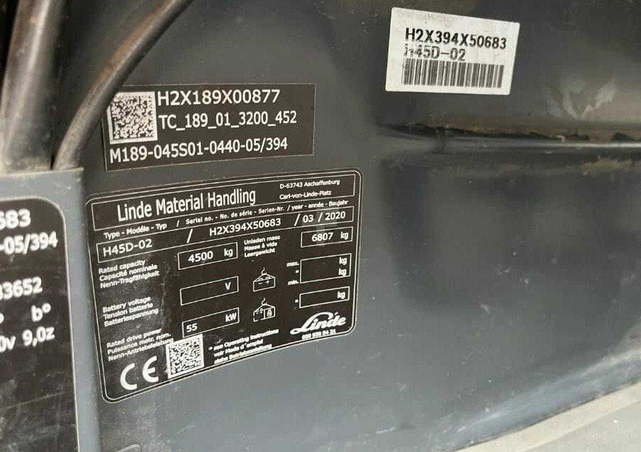 Linde H45D-02 - Carretilla elevadora diésel: foto 4 Linde H45D-02 - Carretilla elevadora diésel: foto 4