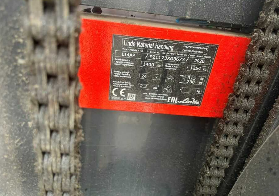 Apilador Linde L14AP: foto 7