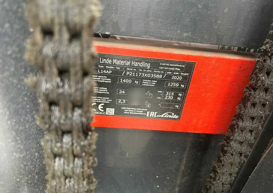 Apilador Linde L14AP: foto 7