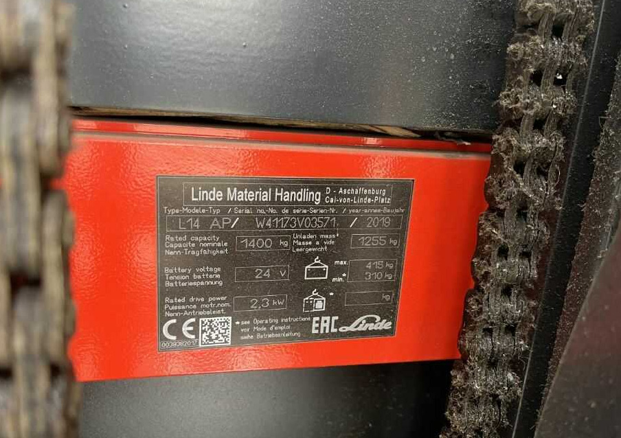 Linde L14APi - Apilador: foto 4 Linde L14APi - Apilador: foto 4