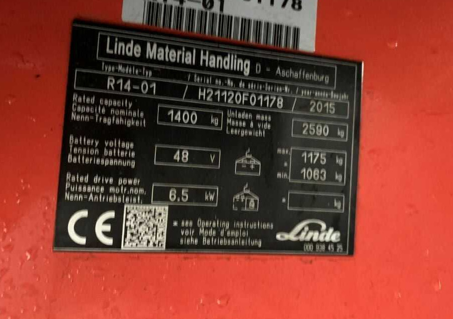 Linde R14-01 - Retráctil: foto 4 Linde R14-01 - Retráctil: foto 4