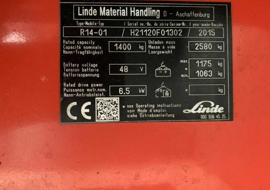 Linde R14-01 - Retráctil: foto 4 Linde R14-01 - Retráctil: foto 4