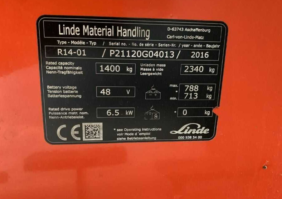 Linde R14-01 - Retráctil: foto 3 Linde R14-01 - Retráctil: foto 3