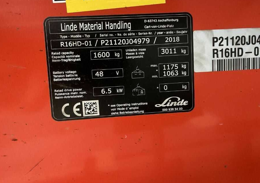 Linde R16HD-01 - Retráctil: foto 4 Linde R16HD-01 - Retráctil: foto 4