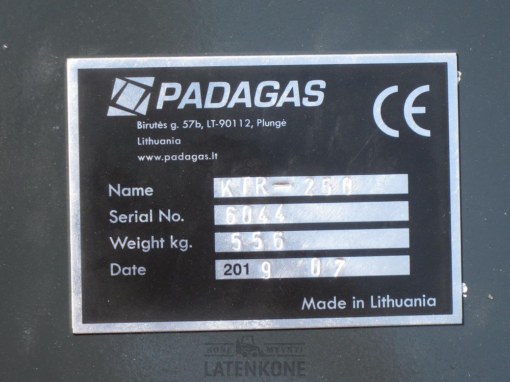 Cazo para Maquinaria de construcción Padagas Kurottajan kauha 245cm 3.1m3 ilman sovitetta: foto 9