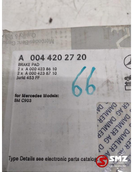 Mercedes-Benz Set remblokken mercedes sprinter w903 a0044202720 - Pastillas de freno para Camión: foto 2 Mercedes-Benz Set remblokken mercedes sprinter w903 a0044202720 - Pastillas de freno para Camión: foto 2