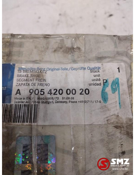 Mercedes-Benz Set voorste remblokken mercedes a9054200020 - Pastillas de freno para Camión: foto 2 Mercedes-Benz Set voorste remblokken mercedes a9054200020 - Pastillas de freno para Camión: foto 2