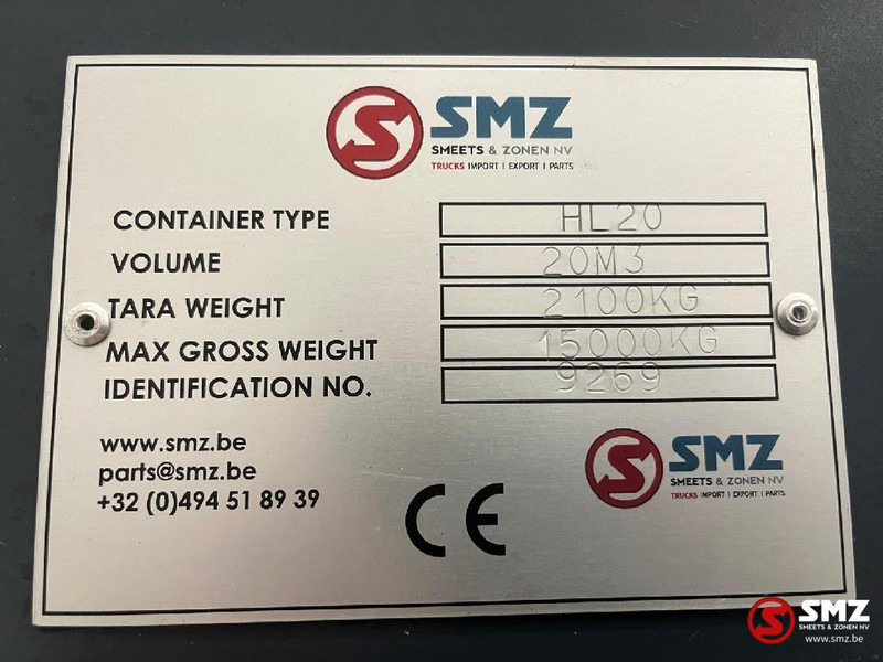 Smz Afzetcontainer SMZ 21m³ - 6000x2300x1500mm 4/3mm - Equipos de gancho multilift/ De cadena multilift: foto 2 Smz Afzetcontainer SMZ 21m³ - 6000x2300x1500mm 4/3mm - Equipos de gancho multilift/ De cadena multilift: foto 2