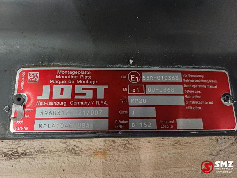 Jost Occ koppelschotel + montageplaat JSK36D JOST - Quinta rueda para Camión: foto 5 Jost Occ koppelschotel + montageplaat JSK36D JOST - Quinta rueda para Camión: foto 5