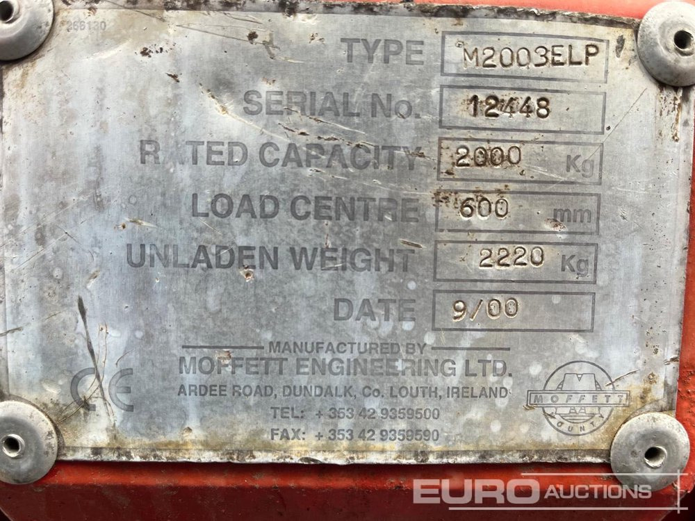 2000 Moffett Mounty M2003 - Carretilla elevadora: foto 5 2000 Moffett Mounty M2003 - Carretilla elevadora: foto 5