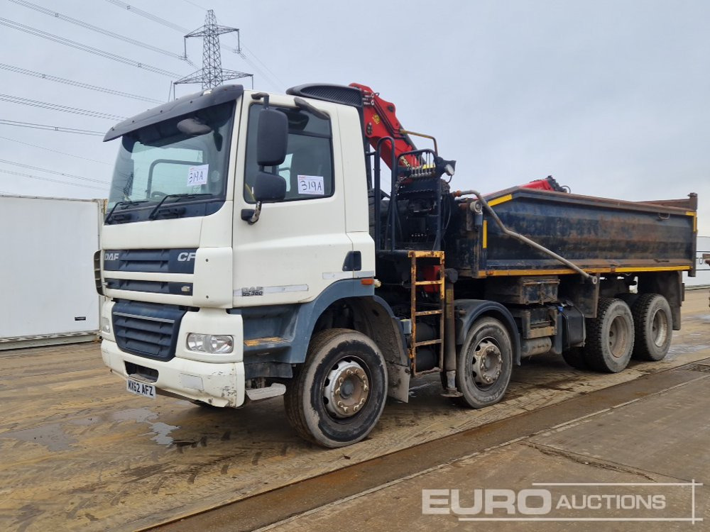 2012 DAF 85.360 - Camión volquete, Camión grúa: foto 1 2012 DAF 85.360 - Camión volquete, Camión grúa: foto 1